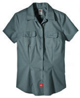 BLUSA DE TRABAJO PARA MUJER MANGA CORTA